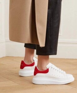 Alexander McQueen Women's Platform Sneaker, Red White