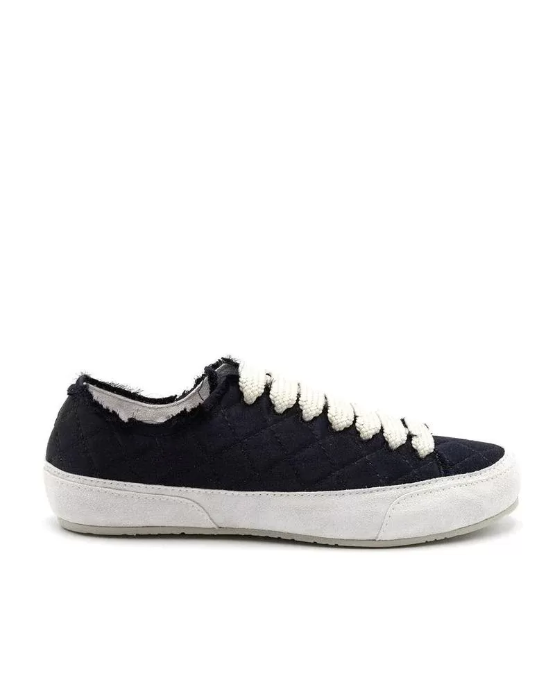 Pedro Garcia Pris 'Trapunto' Satin Sneaker, Midnight Satin