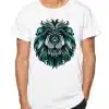 Men's Green Lion 3D Print T-Shirt