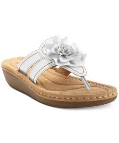 White Mountain Cliffs Charter Platform Thong Sandals-WHITE MOUNTAIN-Fashionbarn shop