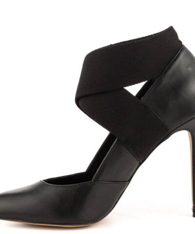 STEVEN Black Pointed Toe Pumps Rustyy High Heel-STEVEN-Fashionbarn shop