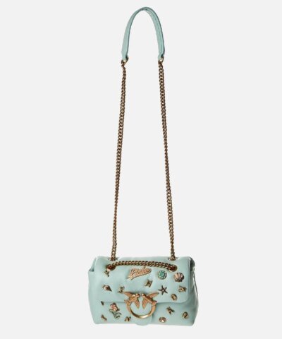 Pinko Mini Love Bag Puff Summer Pins, Aqua Green