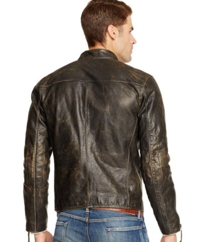 Polo Ralph Lauren Distressed Leather Jacket
