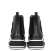 Prada Micro-Sole Wing-Tip Chelsea Boot, Black (Nero)