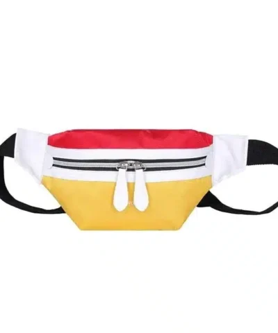Women's Multicolor Canvas Fanny Pack Banana Belt Bag