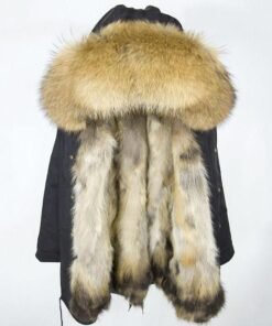 Ice Bear Natural Faux Fur-Trim Puffer Coat