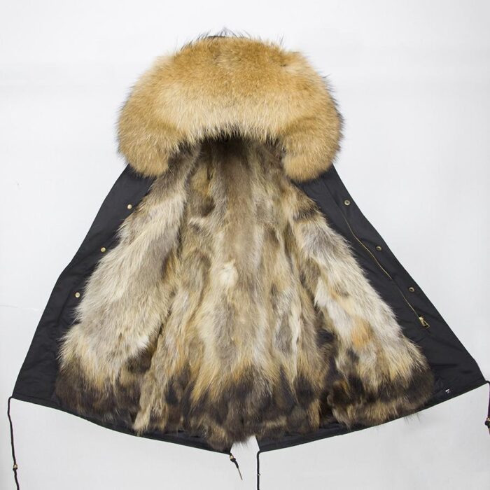 Ice Bear Natural Faux Fur-Trim Puffer Coat