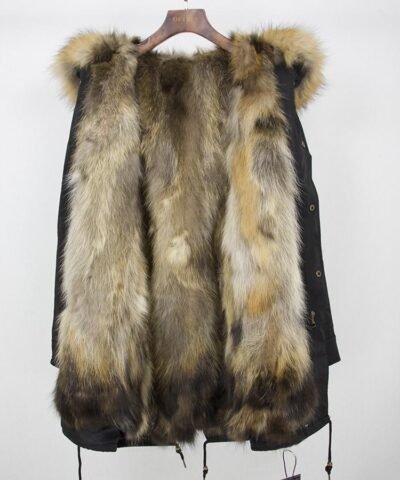 Ice Bear Natural Faux Fur-Trim Puffer Coat