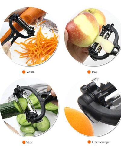 Multifunctional 360 Degree Rotary Vegetable & Fruit Peelers