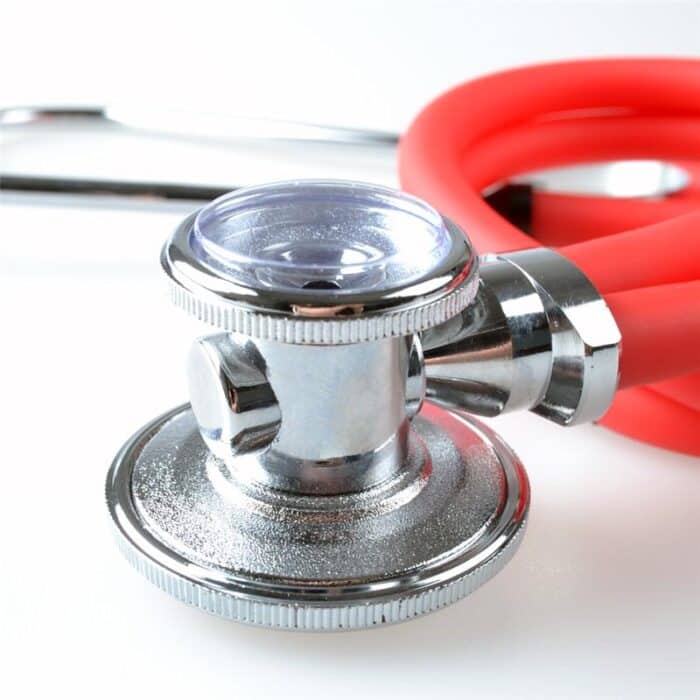 Professional medical high quality portable double head stethoscope doctor health supplies function colorful free shipping