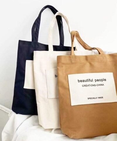 Zuo Japanese Canvas Cotton Shopping Bag