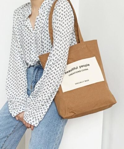 Zuo Japanese Canvas Cotton Shopping Bag