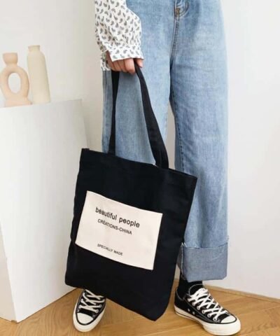 Zuo Japanese Canvas Cotton Shopping Bag