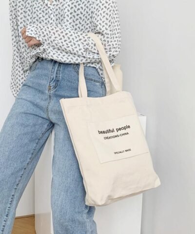 Zuo Japanese Canvas Cotton Shopping Bag