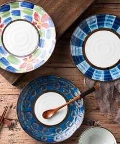 Zuo Japanese 8" Creative Hand-painted Salad Plate