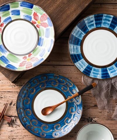 Zuo Japanese 8" Creative Hand-painted Salad Plate