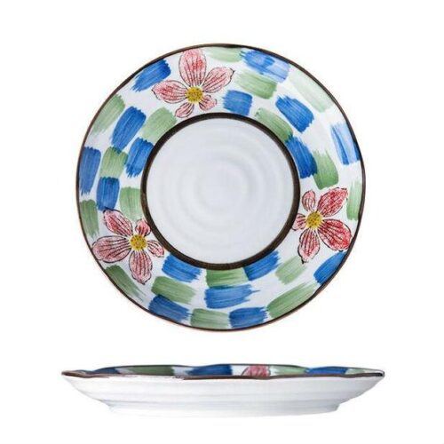 Zuo Japanese 8" Creative Hand-painted Salad Plate