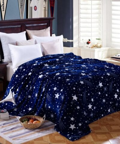 Bright Stars Density Super Soft Flannel Blanket