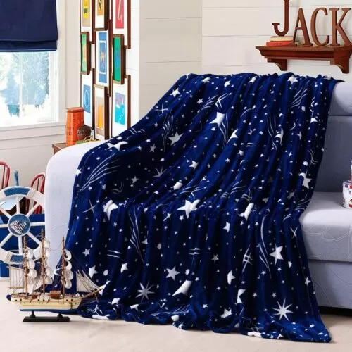 Bright Stars Density Super Soft Flannel Blanket