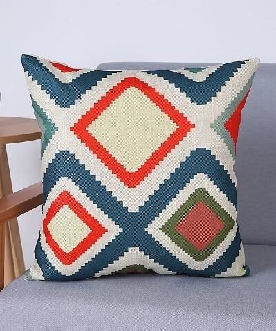 Geometric Cushion Cover Decorative Throw Pillows, 18