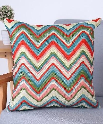 Geometric Cushion Cover Decorative Throw Pillows, 18