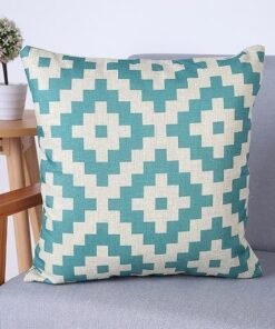 Colorful Geometric Cushion Cover Decorative Throw Pillows, 18" x 18"