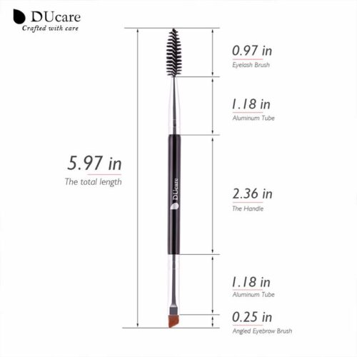 Makeup Eyebrow Brush+Eyebrow Comb Spoolie Brush