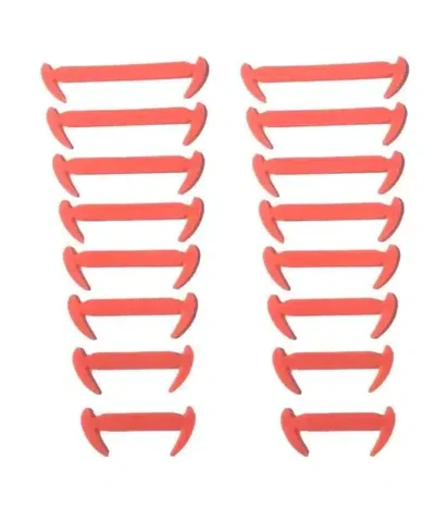 Fashionable 10 Color Lot Elastic Silicone Shoelaces For Men and Women Lacing Shoes