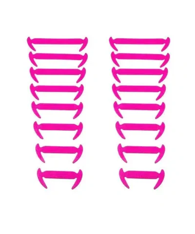 Fashionable 10 Color Lot Elastic Silicone Shoelaces For Men and Women Lacing Shoes