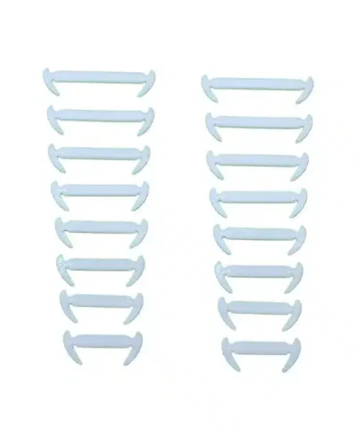 Fashionable 10 Color Lot Elastic Silicone Shoelaces For Men and Women Lacing Shoes