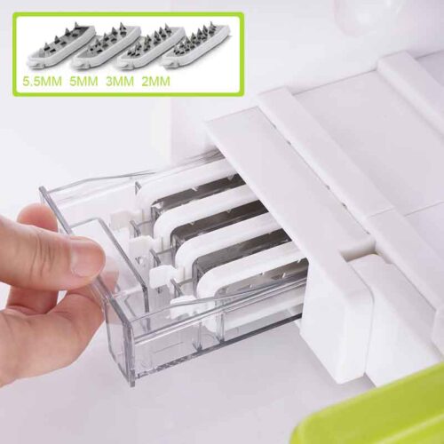 Folding 5 Blade Spaghetti Vegetable Spiral Slicer Carrot Zucchini Noodler Maker