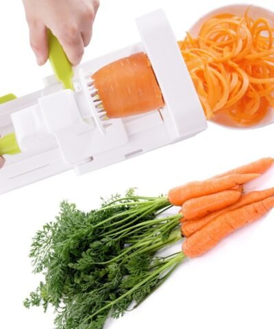 Folding 5 Blade Spaghetti Vegetable Spiral Slicer Carrot Zucchini Noodler Maker