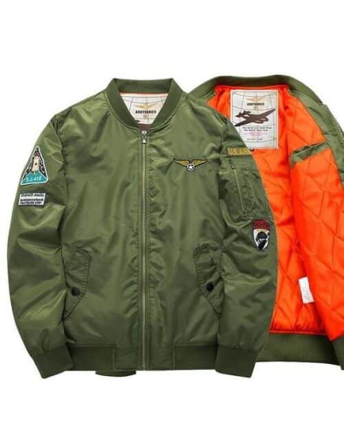 Asstseries Men's Military Bomber Jacket