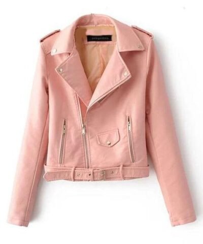 Women's Leather Moto Jacket
