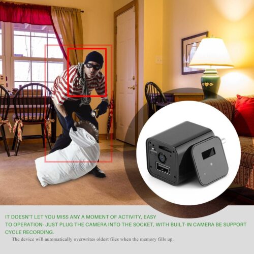 HD 1080P Hidden Camera USB Wall Charger