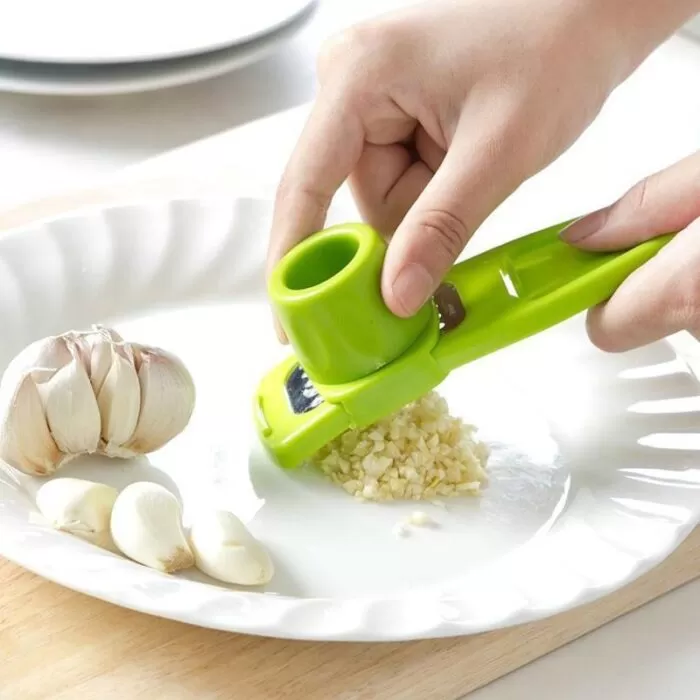 Multi Functional Ginger Garlic Grinding Grater Planer Slicer Cutter Cooking Tool (Random Color)