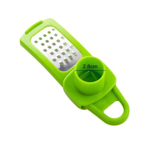 Multi Functional Ginger Garlic Grinding Grater Planer Slicer Cutter Cooking Tool (Random Color)