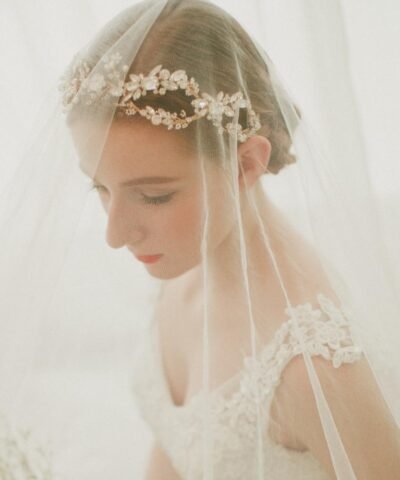 Hersbridal Exquisite Crystal Wedding Headpiece