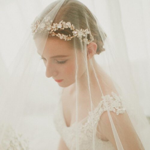 Hersbridal Exquisite Crystal Wedding Headpiece