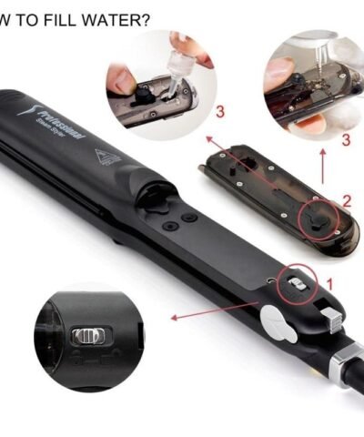 Professional Steam Hair Straightener Ceramic Vapor Hair Flat Iron