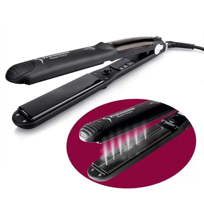 Professional Steam Hair Straightener Ceramic Vapor Hair Flat Iron