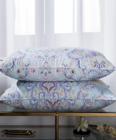 Luxury Paisley Print Cover Soft Down Pillow