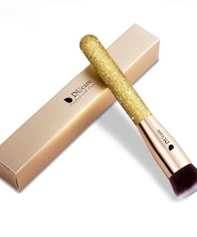 Golden Flat Top Foundation Kabuki Face Make Up Brushes