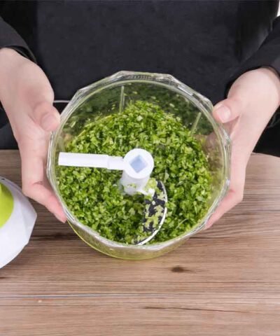 Manual Mincer Food Storage Container Kitchen Portable Onion Nut Chopper