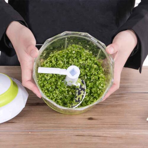 Manual Mincer Food Storage Container Kitchen Portable Onion Nut Chopper