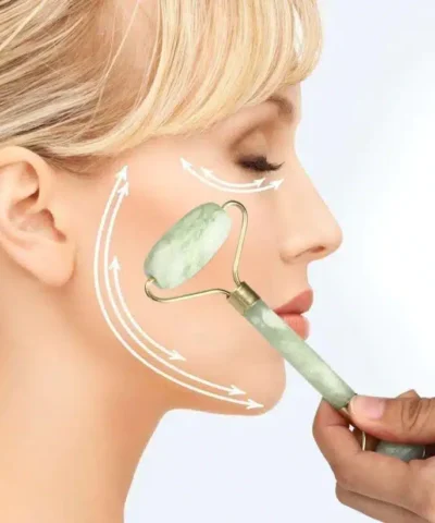 Maange Natural Jade Roller Face Thin Massage Tool
