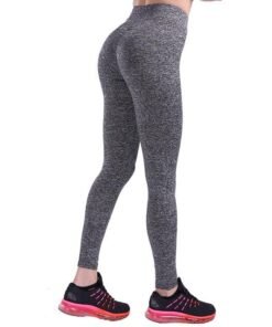Women's V-Waist Stripe Down Space-Dye Leggings