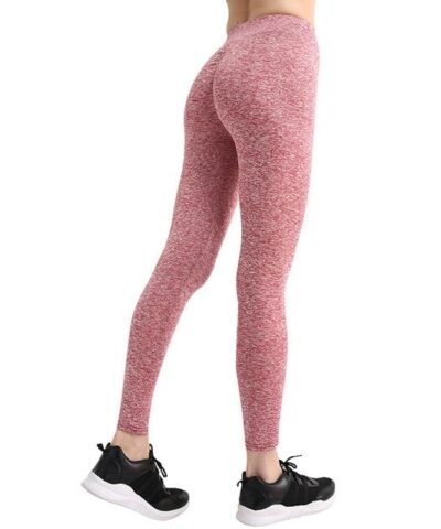Women's V-Waist Stripe Down Space-Dye Leggings