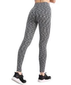 Women's V-Waist Stripe Down Space-Dye Leggings