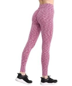 Women's V-Waist Stripe Down Space-Dye Leggings